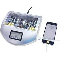 リフレッシュ機能付き単1?単4・9V電池充電器 Amazon | 電池充電器 アルカリ ニッケル水素 ニッカド電池 単1